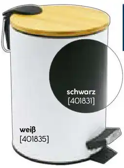 Hellweg Valblue Bambus-Kosmetikeimer schwarz Angebot