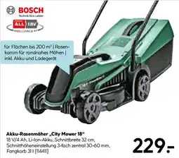 Hellweg BOSCH Akku-Rasenmäher,,City Mower 18" Angebot