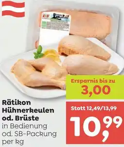 ADEG Rätikon Hühnerkeulen od. Brüste Angebot