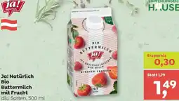 ADEG Ja! Natürlich Bio Buttermilch mit Frucht Angebot