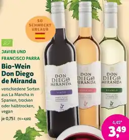 Denn's Biomarkt Bio-Wein Don Diego de Miranda Angebot