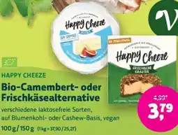 Denn's Biomarkt Happy Cheeze Bio-Camembert- oder Frischkäsealternative Angebot
