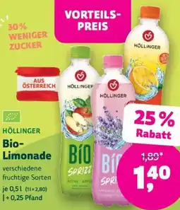 Denn's Biomarkt HÖLLINGER Bio- Limonade Angebot