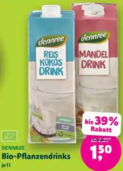Denn's Biomarkt dennree Bio-Pflanzendrinks Angebot