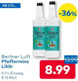 T&G Berliner Luft Pfefferminz Likör Angebot
