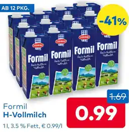 T&G Formil H-Vollmilch Angebot