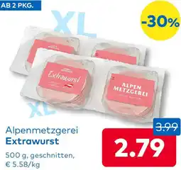 T&G Alpenmetzgerei Extrawurst Angebot
