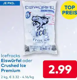 T&G Icefrocks Eiswürfel oder Crushed Ice Premium Angebot