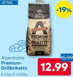 T&G Alpenkohle Premium- Grillbriketts Angebot