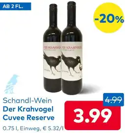 T&G Schandl-Wein Der Krahvogel Cuvee Reserve Angebot