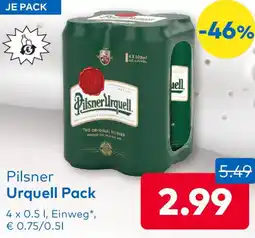 T&G Pilsner Urquell Pack Angebot