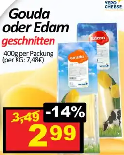 Wurstico Gouda oder Edam geschnitten Angebot