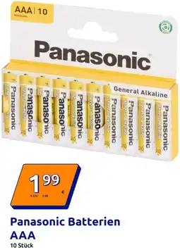 Action Panasonic Batterien Angebot