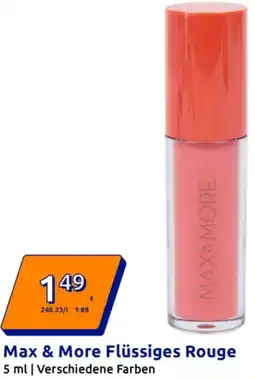 Action Max & More Flüssiges Rouge Angebot