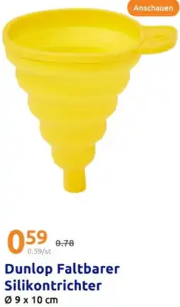 Action Dunlop Faltbarer Silikontrichter Angebot