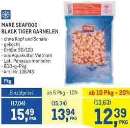 Metro Mare seafood black tiger garnelen Angebot