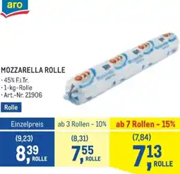 Metro Mozzarella rolle Angebot
