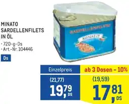Metro Minato sardellenfilets in öl Angebot