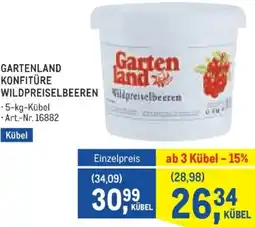 Metro Gartenland konfitüre wildpreiselbeeren Angebot