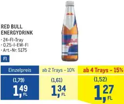 Metro Red bull energydrink Angebot