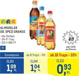 Metro Almdudler od. spezi orange Angebot