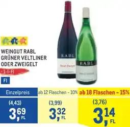 Metro Weingut rabl grüner veltliner oder zweigelt Angebot