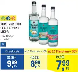 Metro Berliner luft pfefferminz- likör Angebot