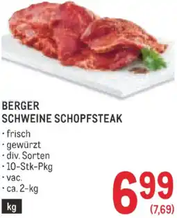 Metro Berger schweine schopfsteak Angebot