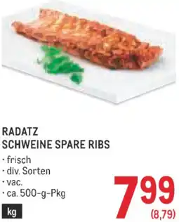 Metro Radatz schweine spare ribs Angebot