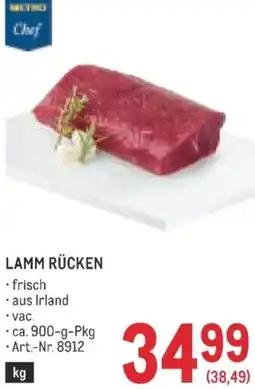 Metro Lamm rücken Angebot
