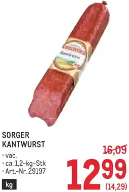 Metro Sorger kantwurst Angebot