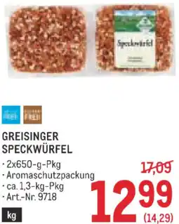 Metro Greisinger speckwürfel Angebot
