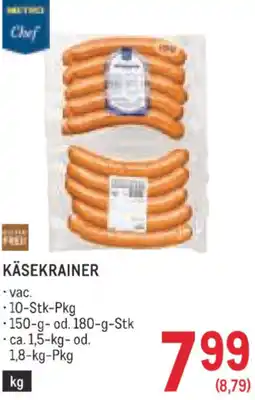 Metro Käsekrainer Angebot