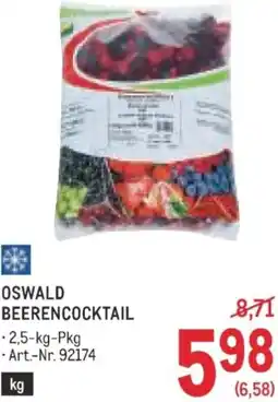 Metro Oswald beerencocktail Angebot