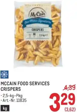 Metro Mccain food services crispers Angebot