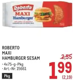 Metro Roberto maxi hamburger sesam Angebot