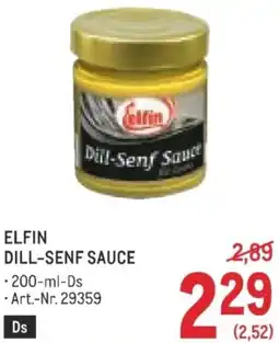 Metro Elfin dill-senf sauce Angebot