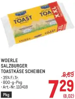 Metro Woerle salzburger toastkäse scheiben Angebot