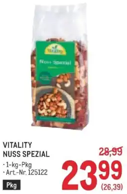 Metro Vitality Nuss Spezial Angebot