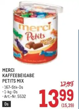 Metro Merci Kaffeebeigabe Petits Mix Angebot