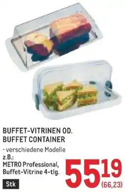 Metro Buffet-Vitrinen od. Buffet Container Angebot