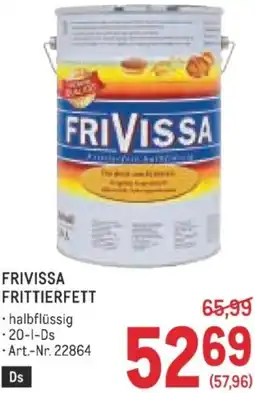 Metro Frivissa frittierfett Angebot