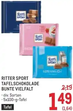 Metro Ritter sport tafelschokolade bunte vielfalt Angebot