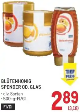 Metro Blütenhonig spender od. glas Angebot