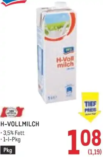 Metro H-vollmilch Angebot