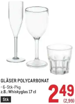 Metro Gläser polycarbonat Angebot
