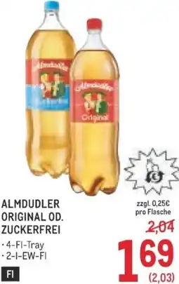 Metro Almdudler original od. zuckerfrei Angebot