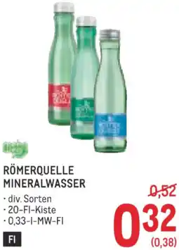 Metro Römerquelle mineralwasser Angebot