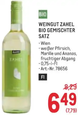 Metro Weingut zahel bio gemischter satz Angebot