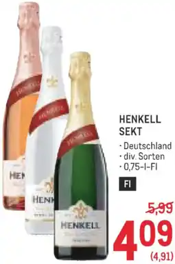 Metro Henkell sekt Angebot